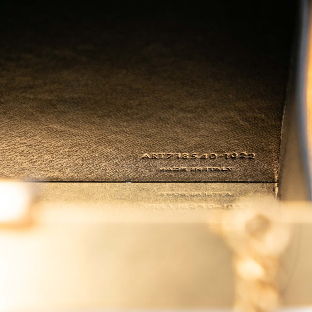Pre-Loved Saint Laurent Acrylic Tuxedo Box Clutch on Chain - Picture 6 of 7